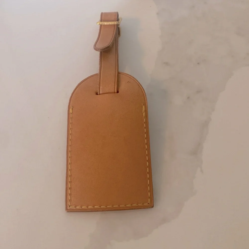 Louis Vuitton Tan Luggage Tag
